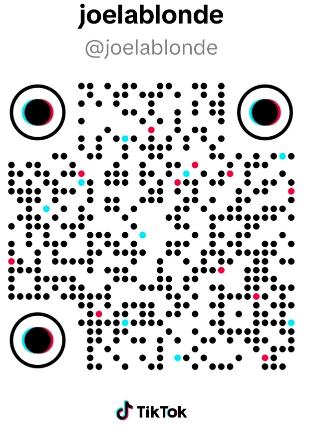 QR code TikTok @joelablonde